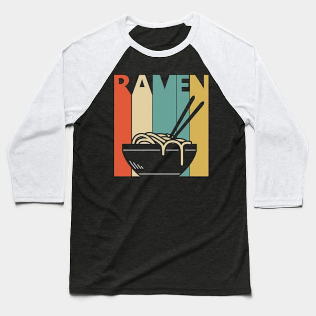 Vintage Ramen Noodles Baseball T-Shirt by GWENT